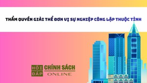 Thẩm quyền giải thể đơn vị sự nghiệp c&#244;ng lập thuộc tỉnh