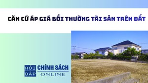 Căn cứ áp giá bồi thường tài sản trên đất