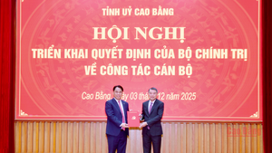 Đồng ch&#237; Phan Thăng An giữ chức vụ B&#237; thư Tỉnh ủy Cao Bằng