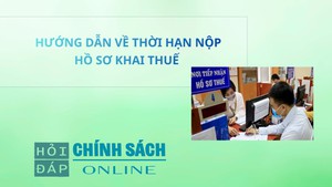 Hướng dẫn về thời hạn nộp hồ sơ khai thuế