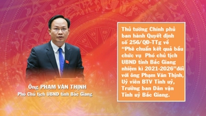 Ph&#234; chuẩn kết quả bầu chức vụ Ph&#243; Chủ tịch UBND tỉnh Bắc Giang 