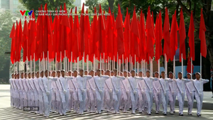 Khối Hồng kỳ diễu binh, diễu h&#224;nh
