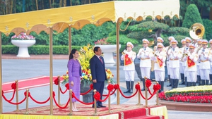Thủ tướng Phạm Minh Ch&#237;nh chủ tr&#236; lễ đ&#243;n Thủ tướng Vương quốc Th&#225;i Lan thăm Việt Nam