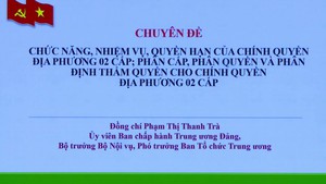 B&#225;o c&#225;o chuy&#234;n đề của Bộ trưởng Bộ Nội vụ Phạm Thị Thanh Tr&#224;
