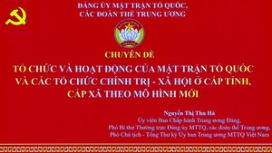 Chuy&#234;n đề về tổ chức v&#224; hoạt động của Mặt trận Tổ quốc Việt Nam