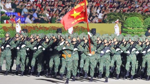 Chùm ảnh: Các lực lượng tổng hợp luyện diễu binh, diễu hành tại Quảng trường Ba Đình