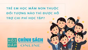 Trẻ em học mầm non thuộc đối tượng n&#224;o th&#236; được hỗ trợ chi ph&#237; học tập?