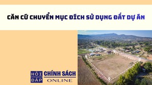 Căn cứ chuyển mục đích sử dụng đất dự án