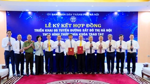 Hà Nội ký hợp đồng triển khai 5 tuyến đường sắt đô thị, hoàn thành vào năm 2030