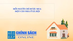 Mỗi người chỉ được mua một căn nhà ở xã hội