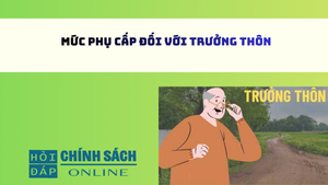 Mức phụ cấp đối với trưởng thôn