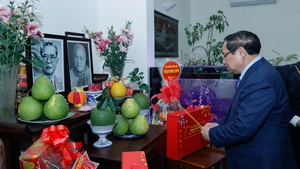 Thủ tướng dâng hương các cố lãnh đạo Đảng, Nhà nước và thăm, chúc Tết nguyên lãnh đạo Đảng, Nhà nước