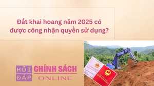 Đất khai hoang năm 2025 có được công nhận quyền sử dụng?