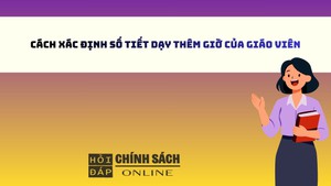 Cách xác định số tiết dạy thêm giờ của giáo viên