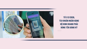 Hộ kinh doanh phải dùng tài khoản ngân hàng đúng tên đăng ký, kể từ ngày 1/3/2026