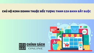 Chủ hộ kinh doanh thuộc đối tượng tham gia BHXH bắt buộc