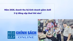 Năm 2026, doanh thu hộ kinh doanh giảm dưới 3 tỷ đồng nộp thuế thế nào?