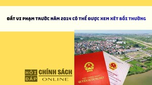 Đất vi phạm trước năm 2014 có thể được xem xét bồi thường