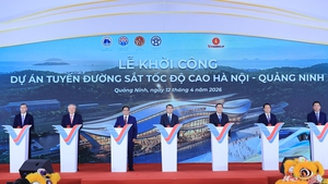 Thủ tướng Lê Minh Hưng dự lễ khởi công tuyến đường sắt tốc độ cao Hà Nội-Quảng Ninh