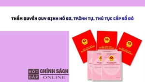 Thẩm quyền quy định hồ sơ, trình tự, thủ tục cấp giấy chứng nhận quyền sử dụng đất