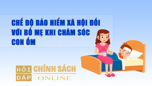 Chế độ bảo hiểm xã hội đối với bố mẹ khi chăm sóc con ốm