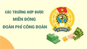 Các trường hợp được miễn đóng kinh phí công đoàn