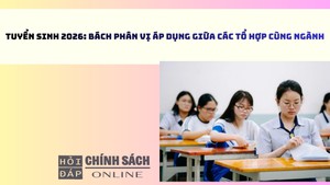 Tuyển sinh 2026: Bách phân vị áp dụng giữa các tổ hợp cùng ngành
