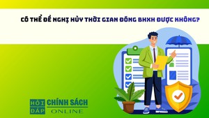 Có thể đề nghị hủy thời gian đóng BHXH được không?