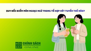Quy đổi điểm môn ngoại ngữ trong tổ hợp xét tuyển thế nào?