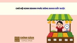 Chủ hộ kinh doanh phải đóng BHXH bắt buộc