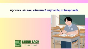 Học sinh lưu ban, năm sau có được miễn, giảm học phí?