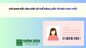 Thí sinh mất căn cước có thể dùng giấy tờ nào thay thế?