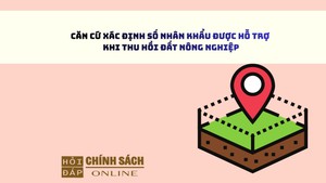 Căn cứ xác định số nhân khẩu được hỗ trợ khi thu hồi đất nông nghiệp