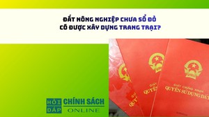 Đất nông nghiệp chưa sổ đỏ có được xây dựng trang trại?