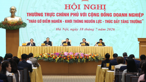 Trích phát biểu của Thủ tướng Chính phủ Lê Minh Hưng tại Hội nghị Thường trực Chính phủ với cộng đồng doanh nghiệp với chủ đề "Tháo gỡ điểm nghẽn - Khơi thông nguồn lực - Thúc đẩy tăng trưởng" diễn ra sáng 18/7, tại Trụ sở Chính phủ
