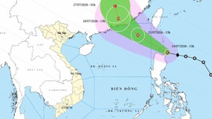 Bão Noul có thể vào Biển Đông trong đêm nay, ít khả năng ảnh hưởng đất liền Việt Nam