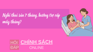 Nghỉ thai sản 7 tháng, hưởng trợ cấp mấy tháng?