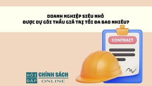 Doanh nghiệp siêu nhỏ được dự gói thầu giá trị tối đa bao nhiêu?