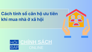 Cách tính số căn hộ ưu tiên khi mua nhà ở xã hội