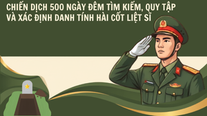 Infographic: Kết quả chiến dịch 500 ngày đêm tìm kiếm, quy tập, xác định danh tính hài cốt liệt sĩ