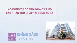 Lao động tự do mua nhà ở xã hội xác nhận thu nhập tại Công an xã
