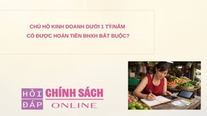 Chủ hộ kinh doanh dưới 1 tỷ/năm có được hoàn tiền BHXH bắt buộc?