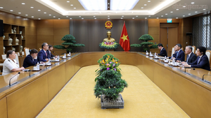 Thủ tướng Lê Minh Hưng tiếp Đại sứ Cộng hòa Pháp tại Việt Nam đến chào từ biệt