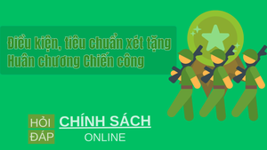 Điều kiện, tiêu chuẩn xét tặng Huân chương Chiến công