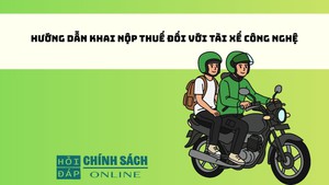 Hướng dẫn khai nộp thuế đối với tài xế công nghệ