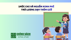 Mức chi và nguồn kinh phí trả lương dạy thêm giờ