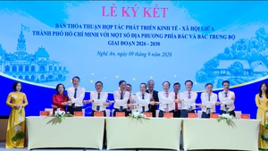 Xung lực mới từ liên kết vùng giữa TPHCM với 8 tỉnh, thành phía Bắc và Bắc Trung Bộ