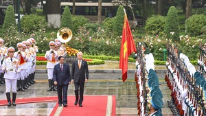 Prime Minister hosts welcome ceremony for Malaysian counterpart