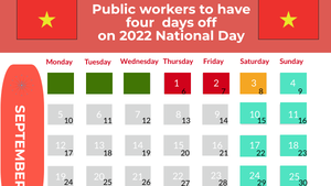 Workers to have four National Day days off