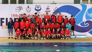 Finswimmers win in Asian championship in Thailand